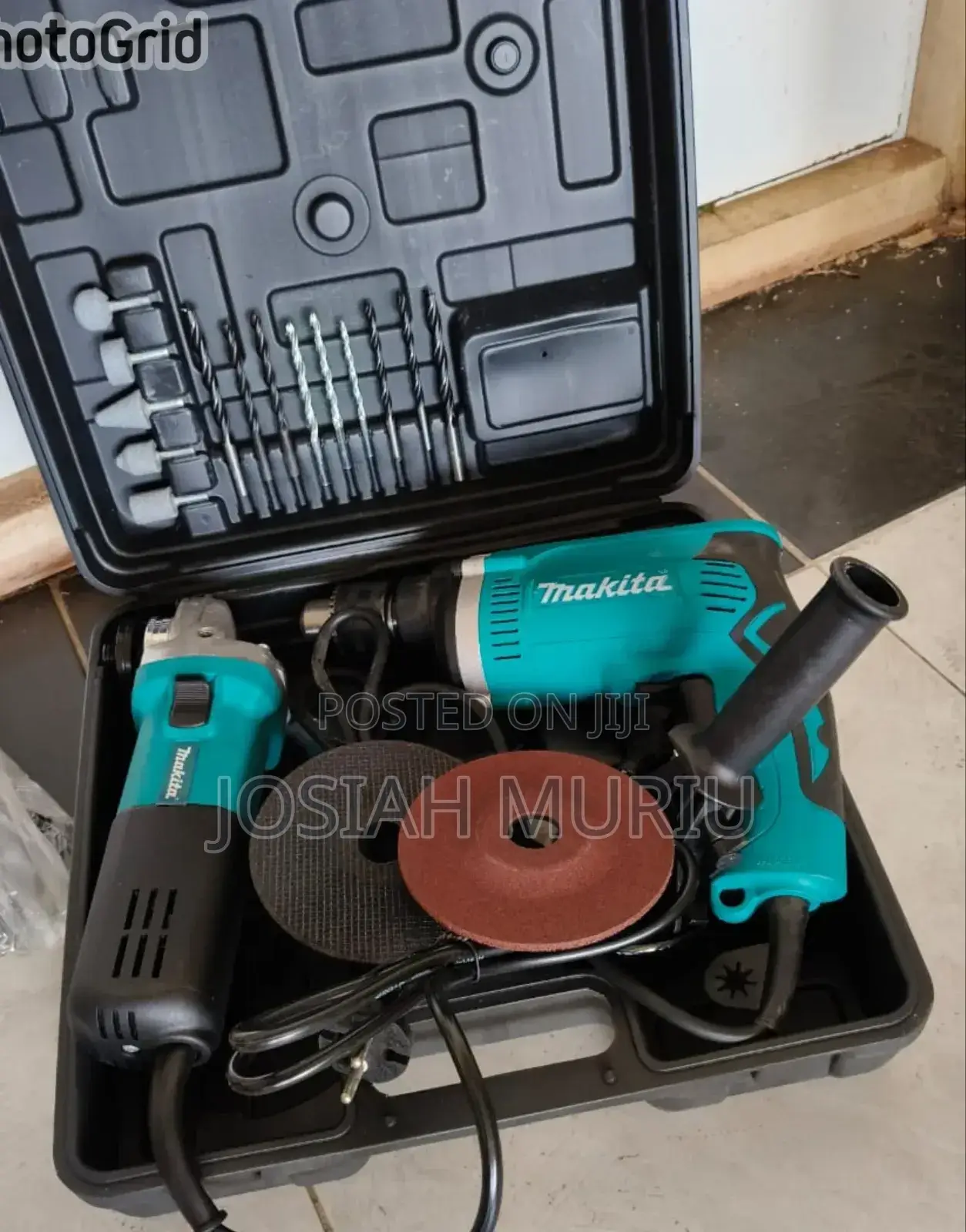Makita Combo Set (4.5" Angle Grinder+Drill)