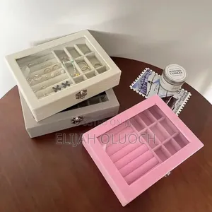 Ld1016 Velvet Jewelry Organizer Box