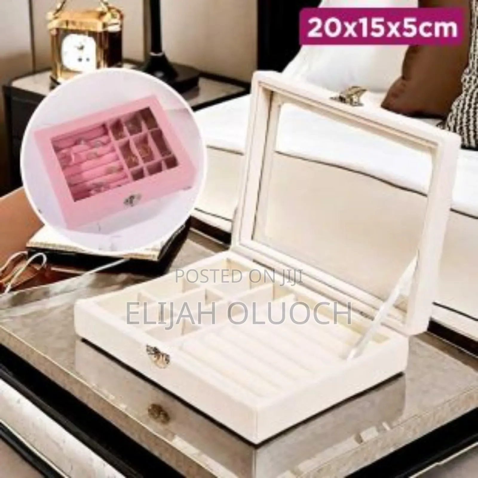Ld1016 Velvet Jewelry Organizer Box