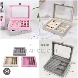 Ld1016 Velvet Jewelry Organizer Box