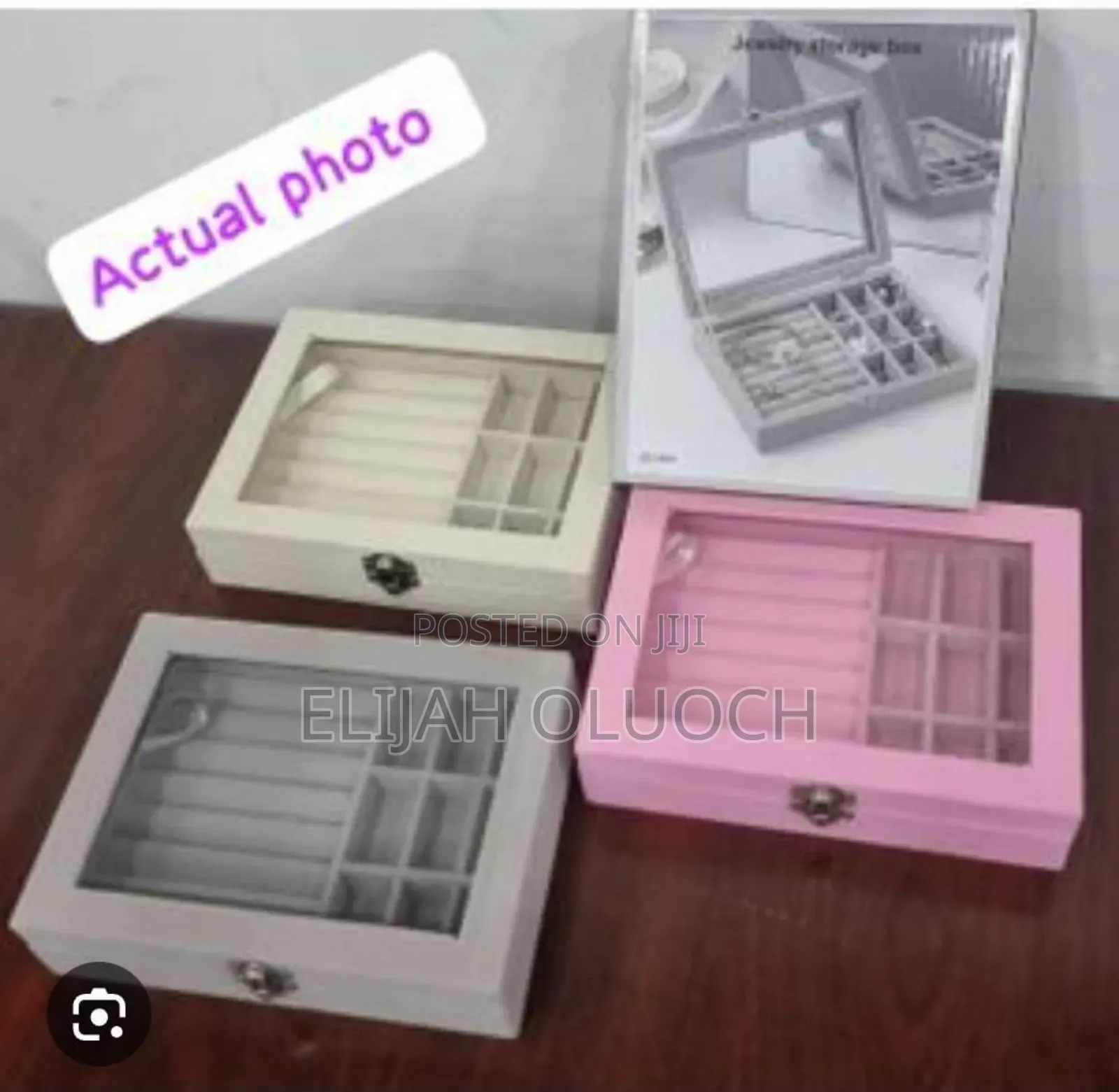 Ld1016 Velvet Jewelry Organizer Box