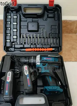 Bosch 48v Cordless Drill Set With Rechargeable Batteries Bits