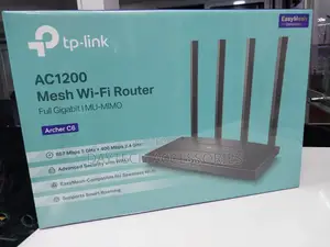 The Tp-Link Archer C6 Ac1200 Mesh Wi-Fi Router.
