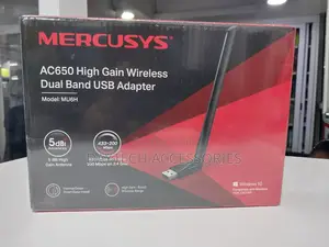Mercusys Mu6h Ac650 High Gain Wireless Dual Band Usb Wifi Adapter