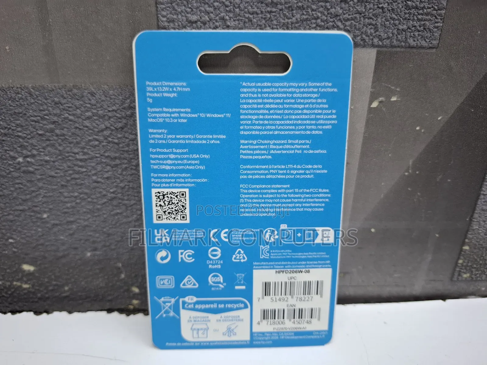 Hp V206w Usb2.0 8gb Flash Drive/Flash Disk