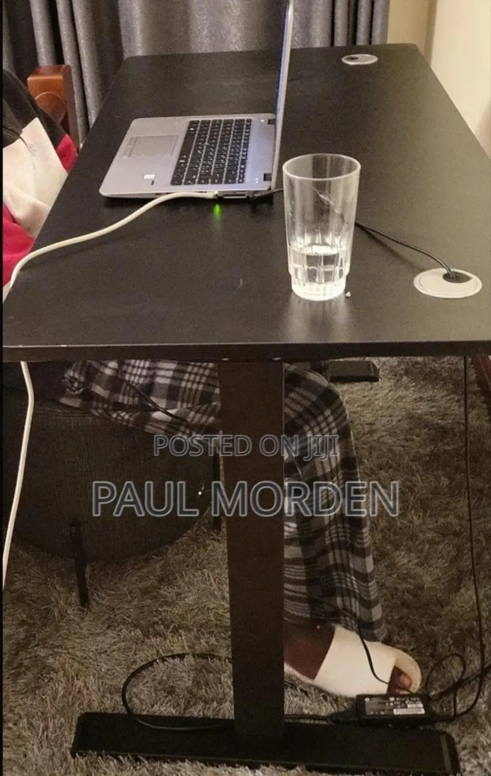 Black Automatic Electric Desk