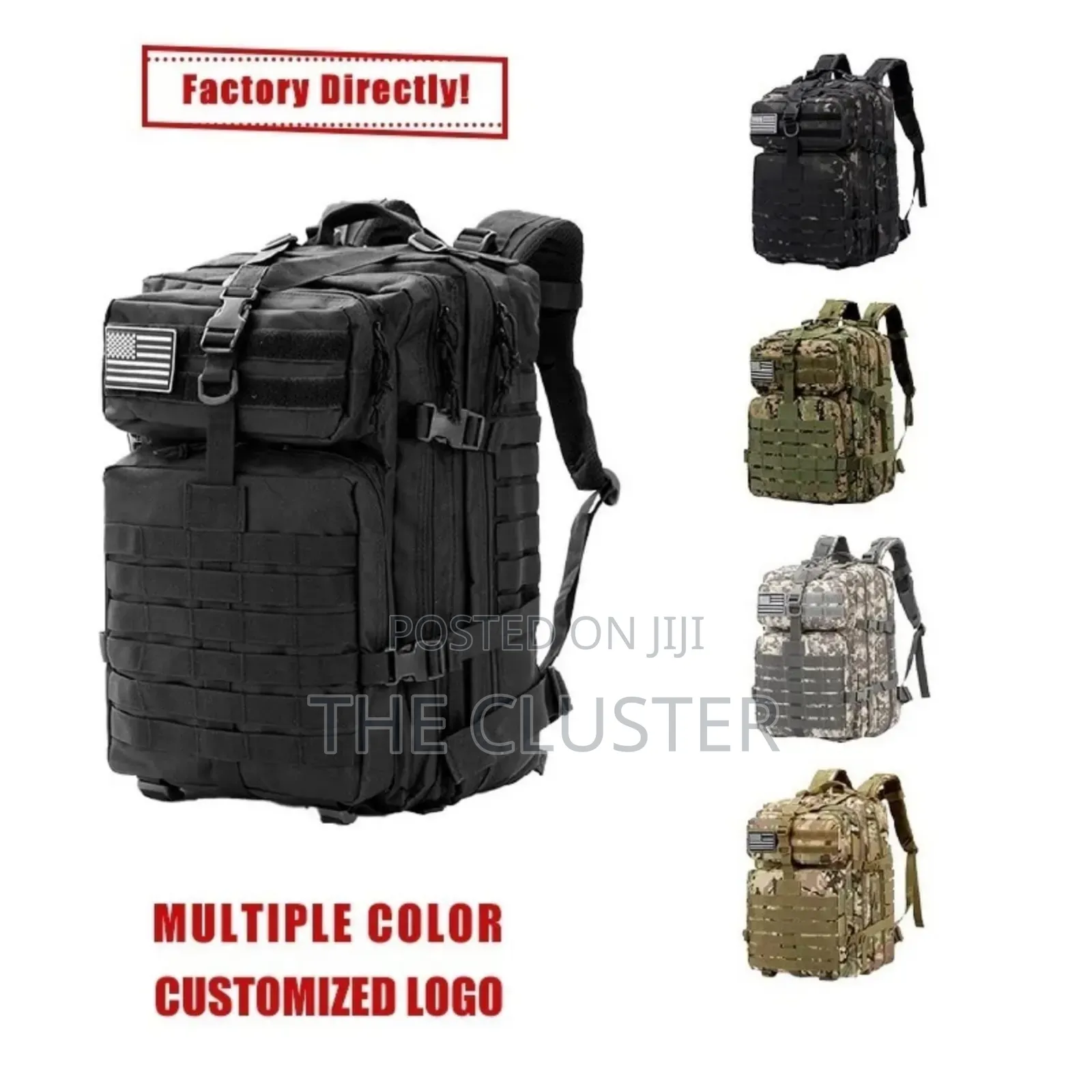 Multi Color 50ltrs Camping Bags