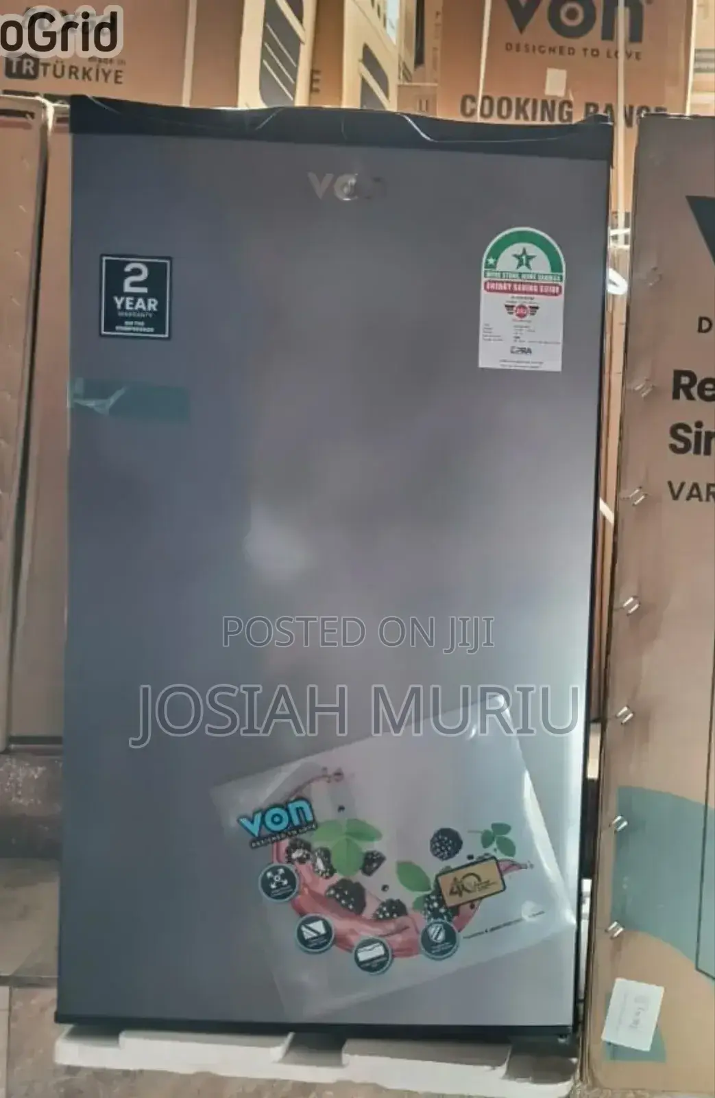 Von 90litres Single Door Refrigerator