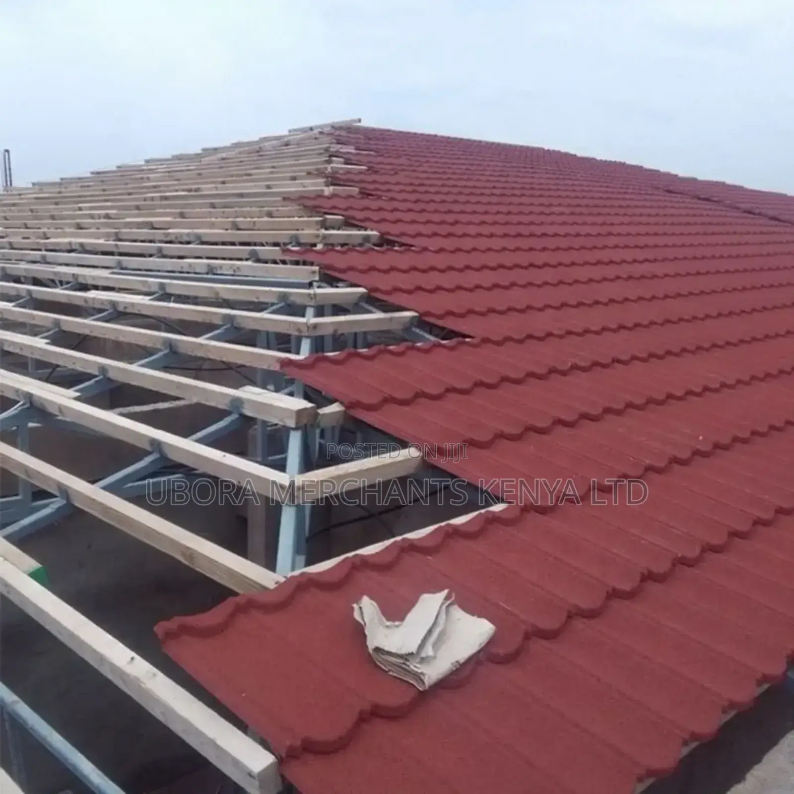 Maroon Decra Roofing Tiles