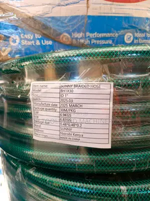Quality 1/2 Inches by 30 Metres Green Braided Hose Pipe