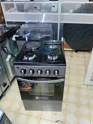 Nunix 3+1 Gas Burner Cooker – 50×55 Cm With Gas Oven
