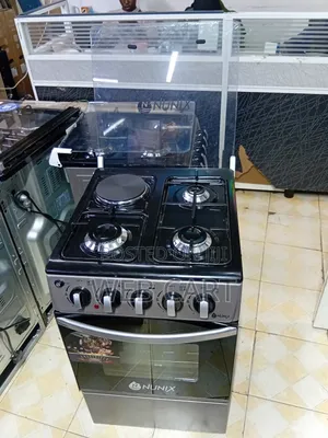 Nunix 3 Gas + 1 Electric Cooker (50×55) With Gas Oven