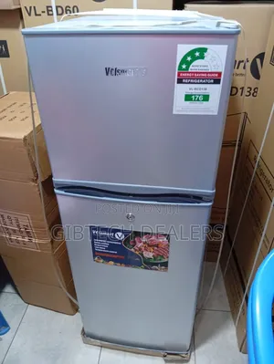 Volsmart 138l Double Door Fridge Compact Direct Cool, Free Gifts