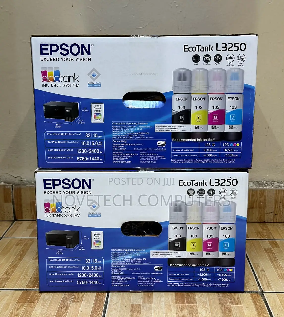 Epson L3250 Ecotank All-in-One Inkjet Printer
