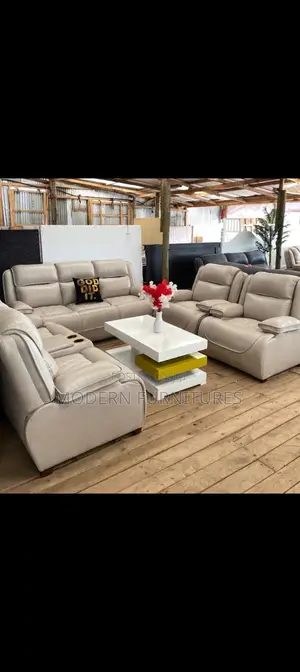 7 Seater Semi Recliner Sofa