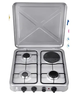 Nunix Table Top Cooker 3 Gas + 1 Electric Burner