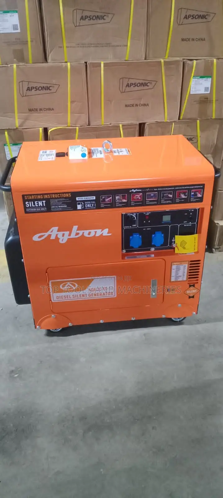 Agbon Closed Type 7.5kva Backup Diesel Generator