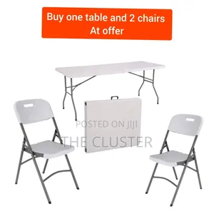 Fordable Portable 2 Chair and 1 Table
