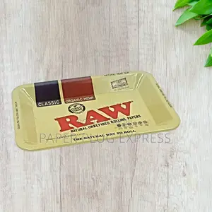 Raw Classic Brown Rolling Tray Large