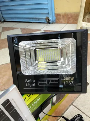 Bright Solar Flood Lights 200watts With Sensor Panel And Remote