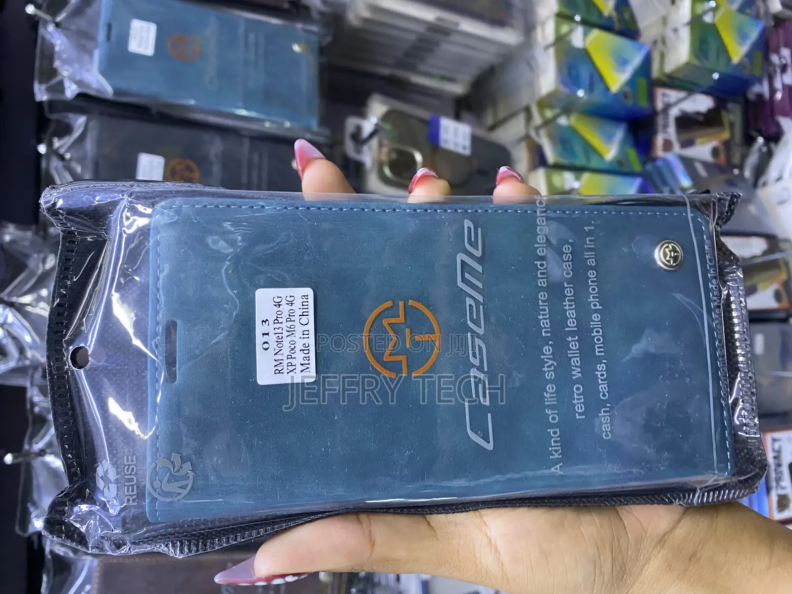 Sukii Redmi Note 13 Pro 4g Luxury Pu Leather Flip Cover Card Slot