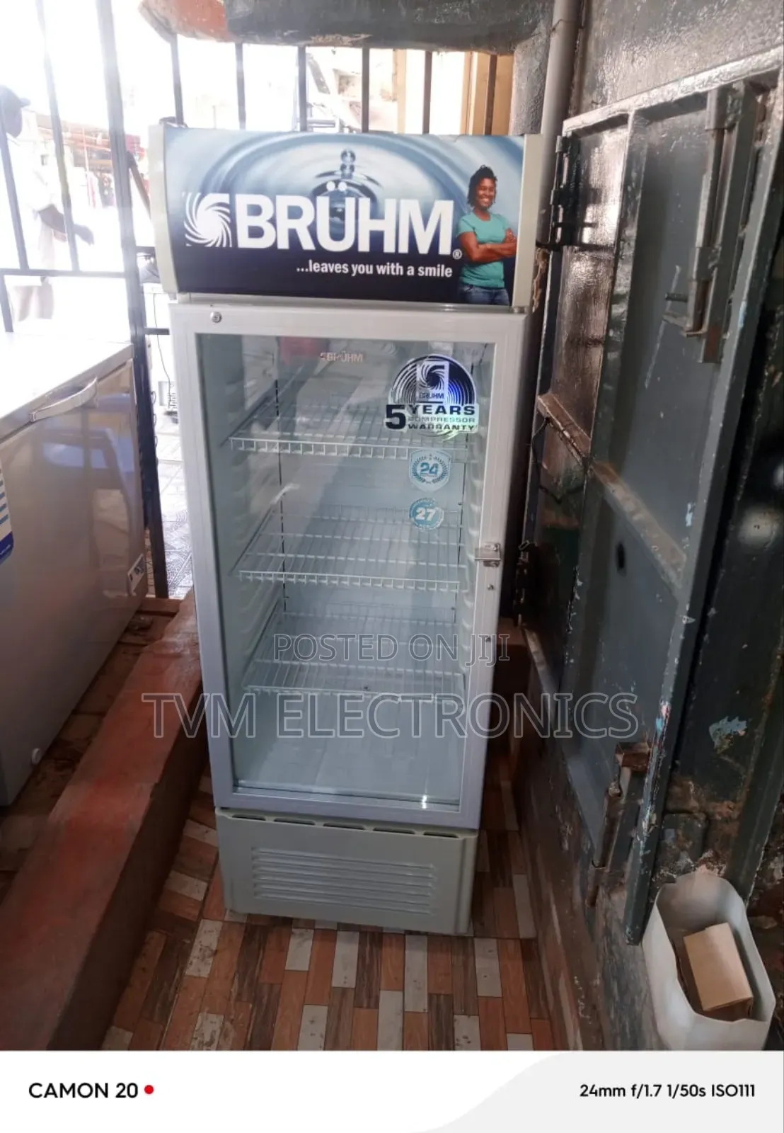 Bruhm 178l Single Door Beverage Cooler Display Fridge