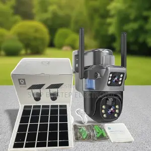 Smart Outdoor Solar 4g PTZ CCTV Camera Dual Lens Motion Detect
