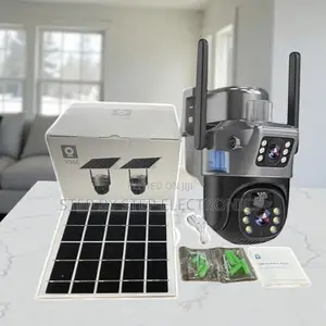 Solar 4g Simcard PTZ Rotating Camera Dual Lens Full Color Night Vision