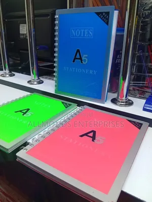 A5 Left Spiral Notebook With PVC Cover