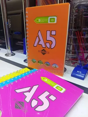 A5 Left Spiral Notebook With PVC Cover