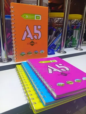 A5 Left Spiral Notebook With PVC Cover