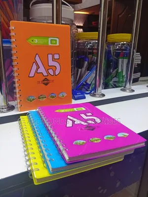 A5 Left Spiral Notebook With PVC Cover