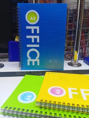 A5 Left Spiral Notebook With PVC Cover