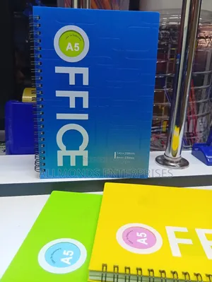 A5 Left Spiral Notebook With PVC Cover