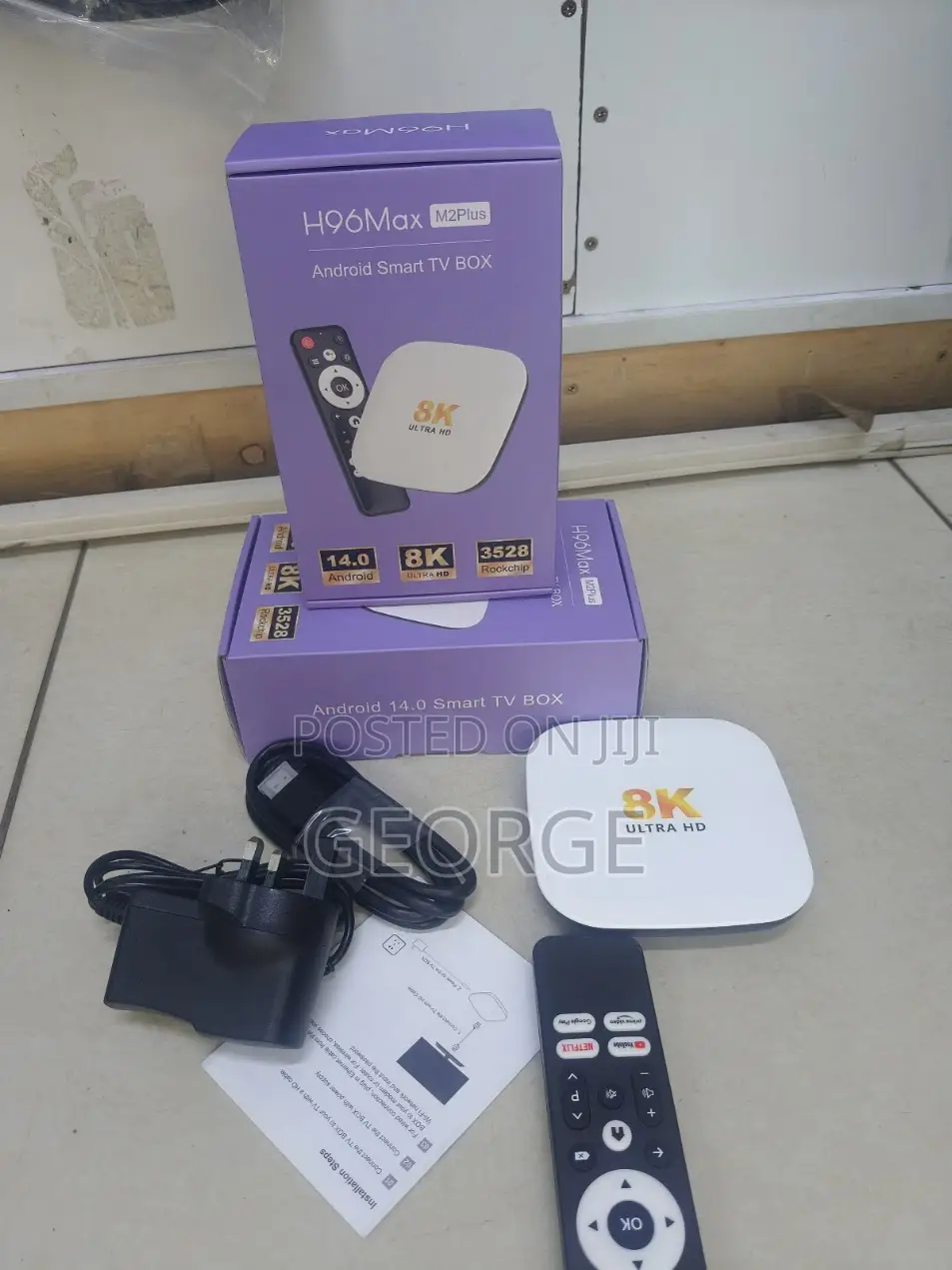 4/32 Android 14 H96 Max M2 Plus Tv Box With Voice Remote
