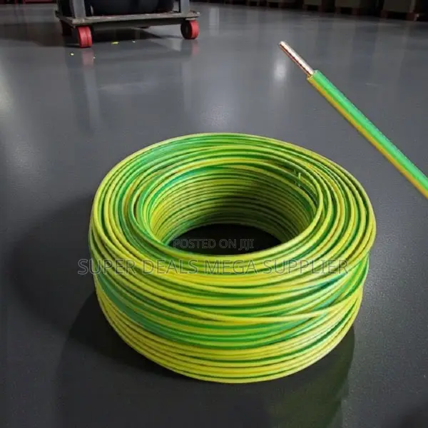 Flame Retardant Yellow Green 2.5mm Solid Core Indoor Wiring Cable