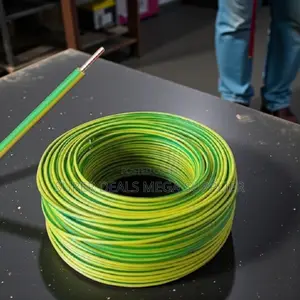 2.5mm Yellow Green Solid Electrical Wire PVC Insulated Flame Safe