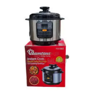 Ramtons Pressure Cooker With Safety Lock Heat-resistant Handles
