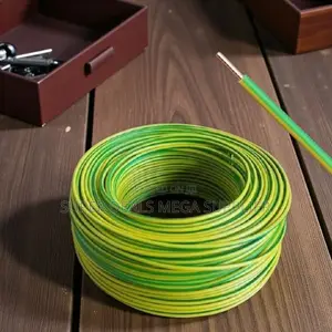 Strong 2.5mm Yellow Green PVC Insulated Single Core Electric Wire