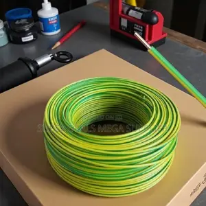 Yellow Green 2.5mm PVC Electrical Wire Heavy Duty Long Lasting