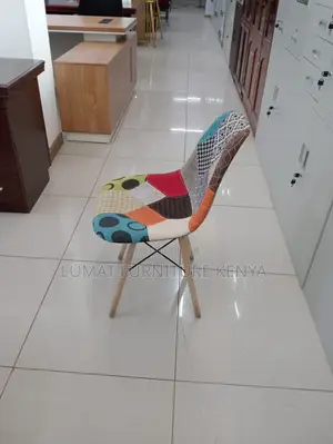 Armless Fabric Accent Chair
