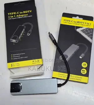 Type C Multiport Hub 5 in 1 Adapter Dock to Hdmi Multi Usb Port