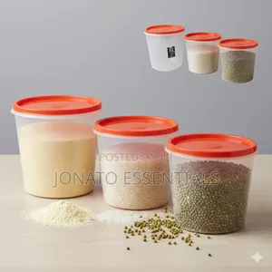 Adix Keep Fresh 3pcs Food Storage Containers Set, Cereal Jars