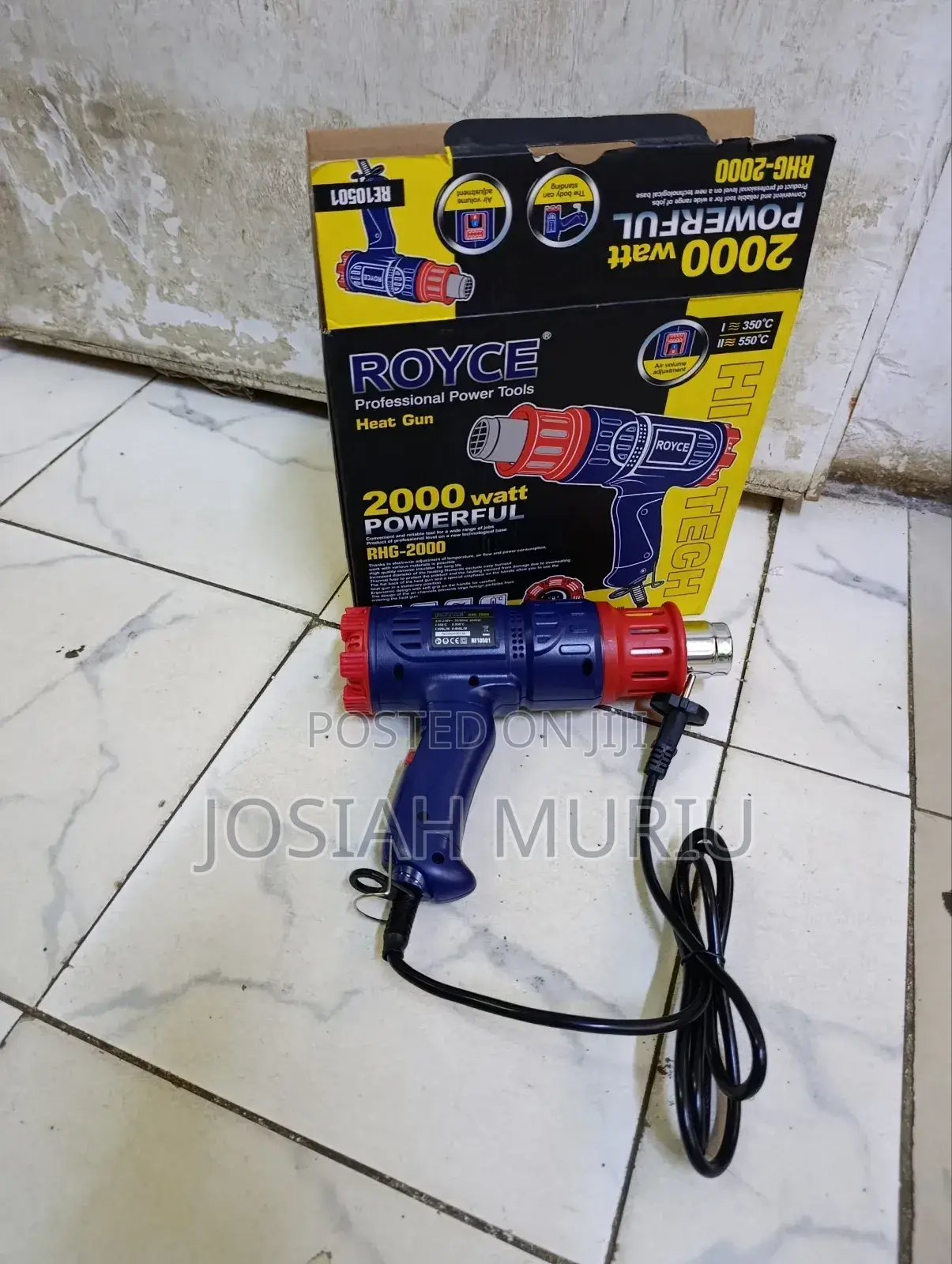 Royce Electric Heat Gun With 2 Temperature Settings