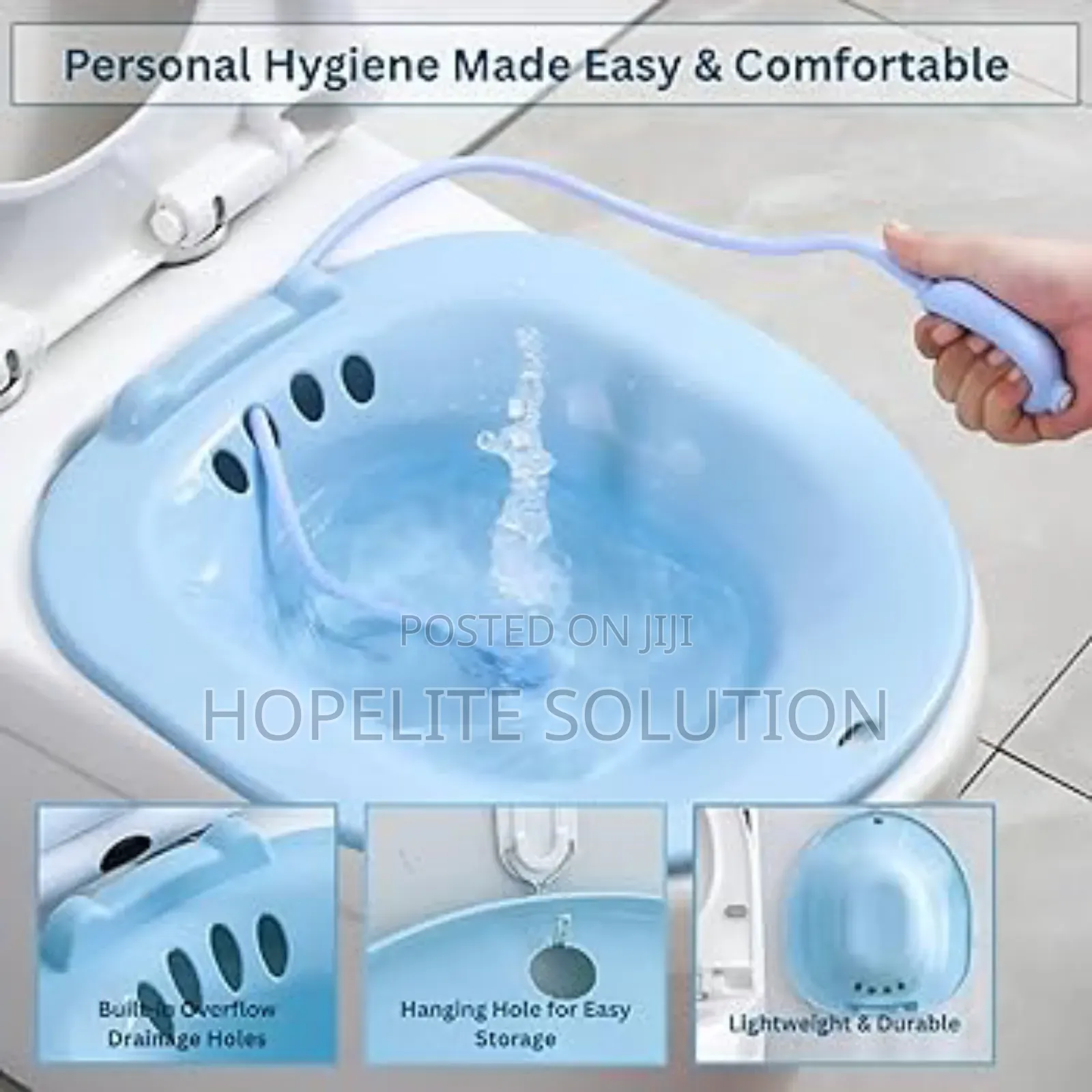Sitz Bath Basin and Hand Pump