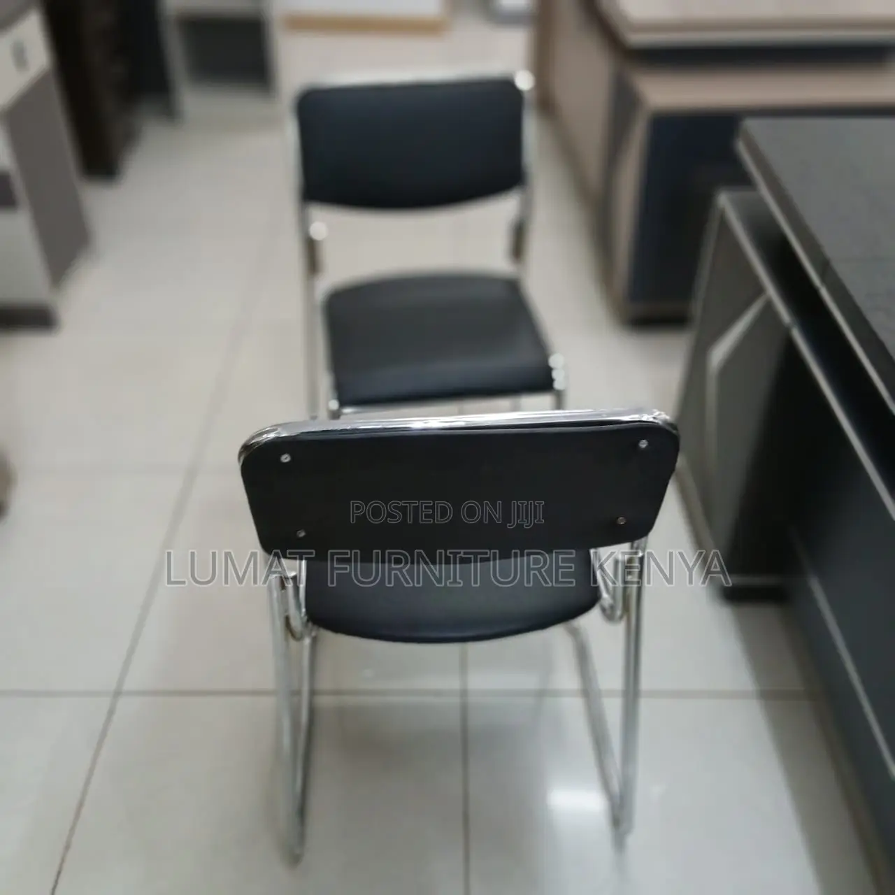 Stackable Modern Chrome Chair