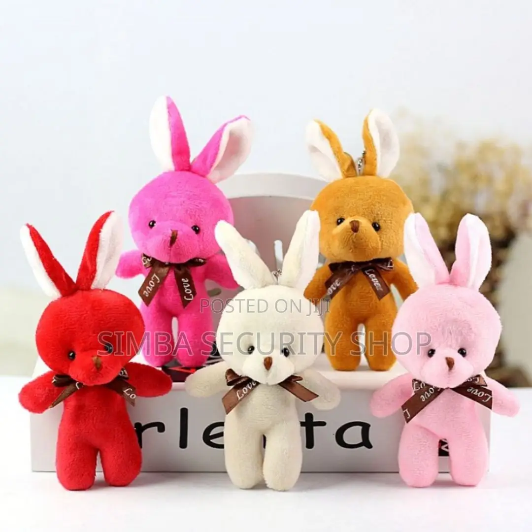 Plush 3d Rabbit Bunny Keychain Gift for Daughter Girlfriend Keyholder
