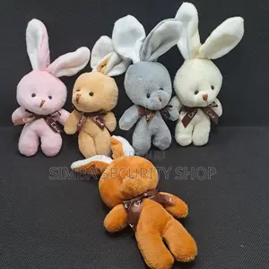 Plush 3d Rabbit Bunny Keychain Gift for Daughter Girlfriend Keyholder