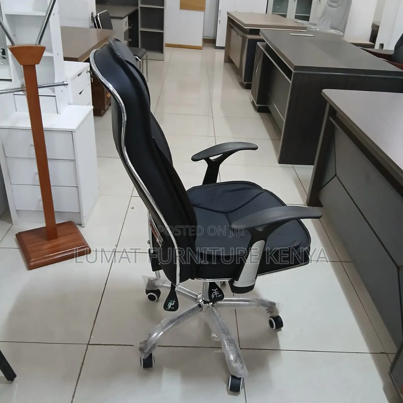 Recliner High Back Leather Office Seat