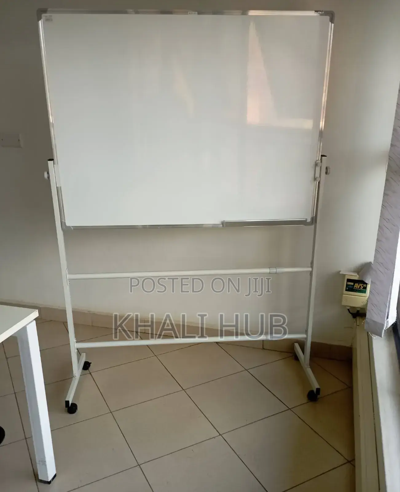 Mobile Dry Erase Whiteboard 120x90cm With 4 Wheels